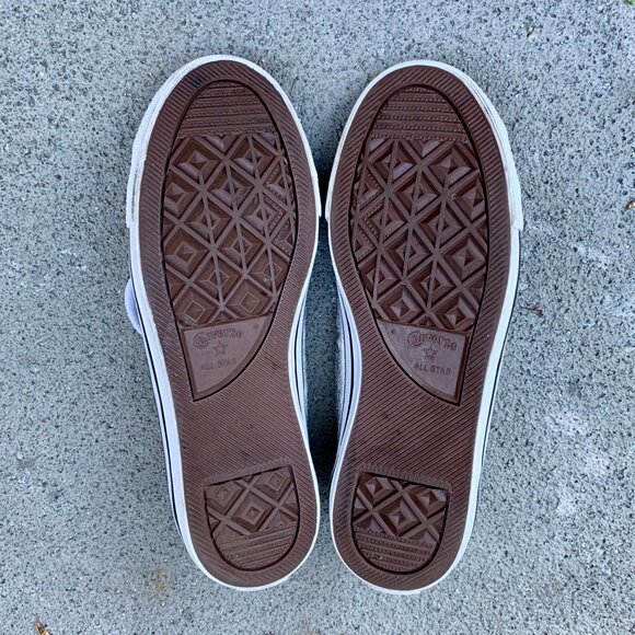 CONVERSE Silver Metallic Sneakers Womens 5 35.5 Chuck Taylor All Star Low Shoe - Picture 10 of 11